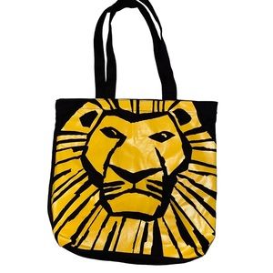 Yellow and Black Lion Tote Bag